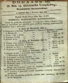 Dziennik Urzędowy Województwa Sandomierskiego, 1832, nr 14, dod. I