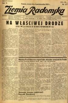 Ziemia Radomska, 1933, R. 6, nr 227