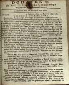 Dziennik Urzędowy Województwa Sandomierskiego, 1832, nr 17, dod. II