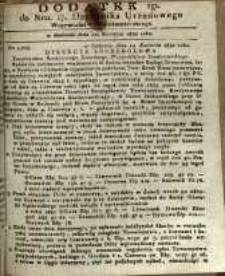 Dziennik Urzędowy Województwa Sandomierskiego, 1832, nr 17, dod. II