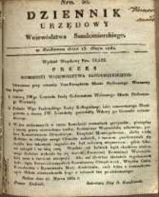 Dziennik Urzędowy Województwa Sandomierskiego, 1832, nr 20