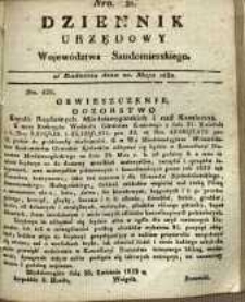 Dziennik Urzędowy Województwa Sandomierskiego, 1832, nr 21