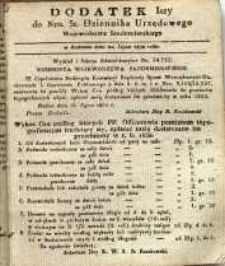 Dziennik Urzędowy Wojew&oacute;dztwa Sandomierskiego, 1832, nr 31, dod. I