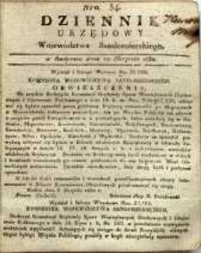 Dziennik Urzędowy Województwa Sandomierskiego, 1832, nr 34