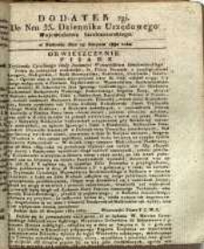 Dziennik Urzędowy Województwa Sandomierskiego, 1832, nr 35, dod. II