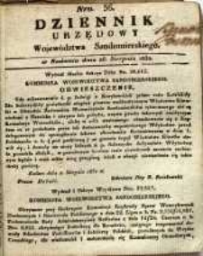 Dziennik Urzędowy Województwa Sandomierskiego, 1832, nr 36