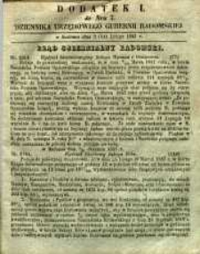 Dziennik Urzędowy Gubernii Radomskiej, 1857, nr 7, dod. I
