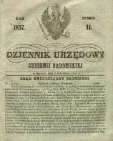 Dziennik Urzędowy Gubernii Radomskiej, 1857, nr 11
