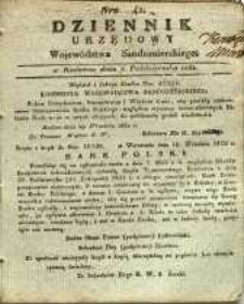 Dziennik Urzędowy Województwa Sandomierskiego, 1832, nr 42