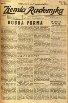 Ziemia Radomska, 1933, R. 6, nr 238