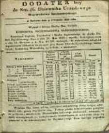 Dziennik Urzędowy Województwa Sandomierskiego, 1832, nr 46, dod. I