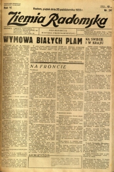 Ziemia Radomska, 1933, R. 6, nr 241
