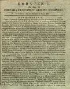 Dziennik Urzędowy Gubernii Radomskiej, 1857, nr 19, dod. II