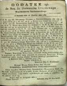 Dziennik Urzędowy Województwa Sandomierskiego, 1832, nr 52, dod. II
