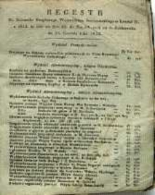 Regestr Do Dzeinnika Urzędowego Wojewóztwa Sandomierskiego za Kwartał IV to jest: od Nru 42 do Nru 54 czyli od 1 Października do 31 Grudnia roku 1832