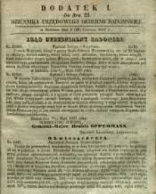 Dziennik Urzędowy Gubernii Radomskiej, 1857, nr 25, dod. I