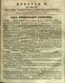 Dziennik Urzędowy Gubernii Radomskiej, 1857, nr 32, dod. II