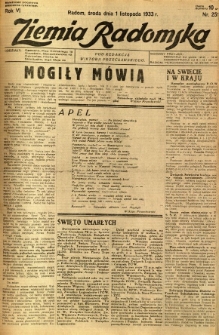 Ziemia Radomska, 1933, R. 6, nr 251