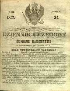 Dziennik Urzędowy Gubernii Radomskiej, 1857, nr 34