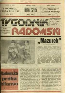 Tygodnik Radomski, 1984, R. 3, nr 2