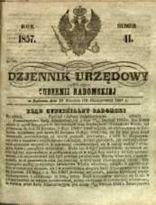 Dziennik Urzędowy Gubernii Radomskiej, 1857, nr 41