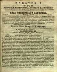 Dziennik Urzędowy Gubernii Radomskiej, 1857, nr 41, dod. I