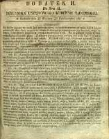 Dziennik Urzędowy Gubernii Radomskiej, 1857, nr 41, dod. II
