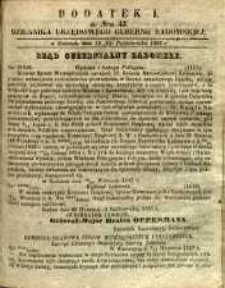 Dziennik Urzędowy Gubernii Radomskiej, 1857, nr 43, dod. I
