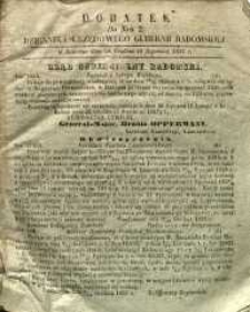 Dziennik Urzędowy Gubernii Radomskiej, 1858, nr 2, dod. II