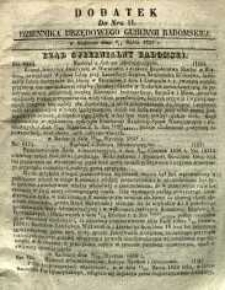 Dziennik Urzędowy Gubernii Radomskiej, 1858, nr 11, dod.