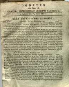 Dziennik Urzędowy Gubernii Radomskiej, 1858, nr 12, dod.