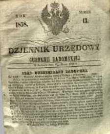 Dziennik Urzędowy Gubernii Radomskiej, 1858, nr 13
