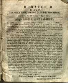 Dziennik Urzędowy Gubernii Radomskiej, 1858, nr 18, dod. II