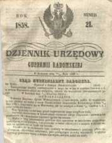 Dziennik Urzędowy Gubernii Radomskiej, 1858, nr 21