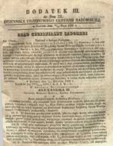 Dziennik Urzędowy Gubernii Radomskiej, 1858, nr 22, dod. III