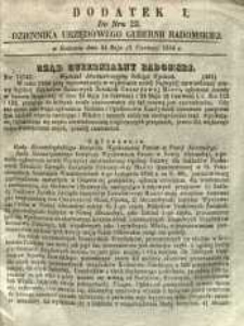 Dziennik Urzędowy Gubernii Radomskiej, 1858, nr 23, dod. I