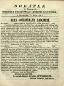 Dziennik Urzędowy Gubernii Radomskiej, 1859, nr 13, dod.