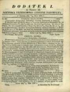 Dziennik Urzędowy Gubernii Radomskiej, 1859, nr 22, dod. I