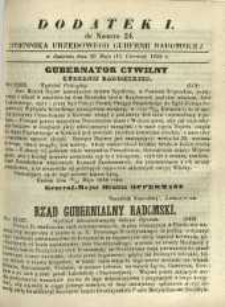 Dziennik Urzędowy Gubernii Radomskiej, 1859, nr 24, dod. I