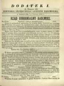 Dziennik Urzędowy Gubernii Radomskiej, 1859, nr 25, dod. I