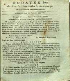 Dziennik Urzędowy Województwa Sandomierskeigo, 1833, nr 3, dod. I