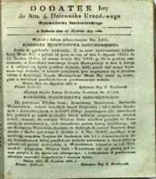 Dziennik Urzędowy Województwa Sandomierskiego, 1833, nr 4, dod. I