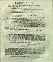 Dziennik Urzędowy Województwa Sandomierskiego, 1833, nr 4, dod. II