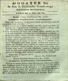 Dziennik Urzędowy Województwa Sandomierskiego, 1833, nr 6, dod. I