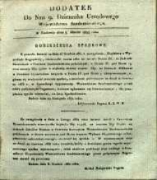 Dziennik Urzędowy Województwa Sandomierskiego, 1833, nr 9, dod.