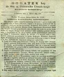 Dziennik Urzędowy Województwa Sandomierskiego, 1833, nr 11, dod. I