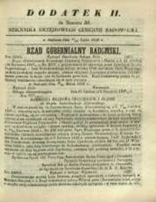 Dziennik Urzędowy Gubernii Radomskiej, 1859, nr 30, dod. II