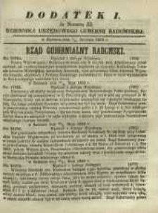 Dziennik Urzędowy Gubernii Radomskiej, 1859, nr 33, dod. I