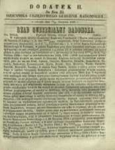 Dziennik Urzędowy Gubernii Radomskiej, 1859, nr 35, dod. II