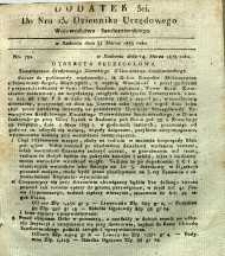 Dziennik Urzędowy Województwa Sandomierskiego, 1833, nr 13, dod. III
